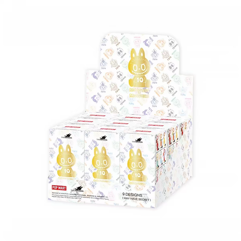 POP MART - Figurines de la série THE MONSTERS 10e anniversaire