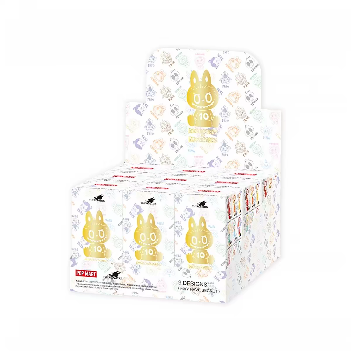 POP MART - Figurines de la série THE MONSTERS 10e anniversaire