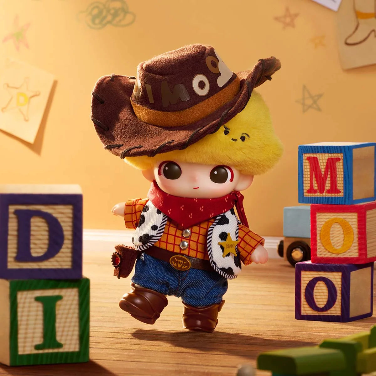 POP MART - DIMOO WORLD x PIXAR Series - Pendentif peluche vinyle