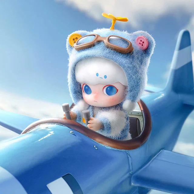 POP MART - DIMOO - Figurine d'action Ours pilote