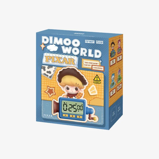 POP MART - DIMOO WORLD x PIXAR Série - Minuteur Aimant de réfrigérateur