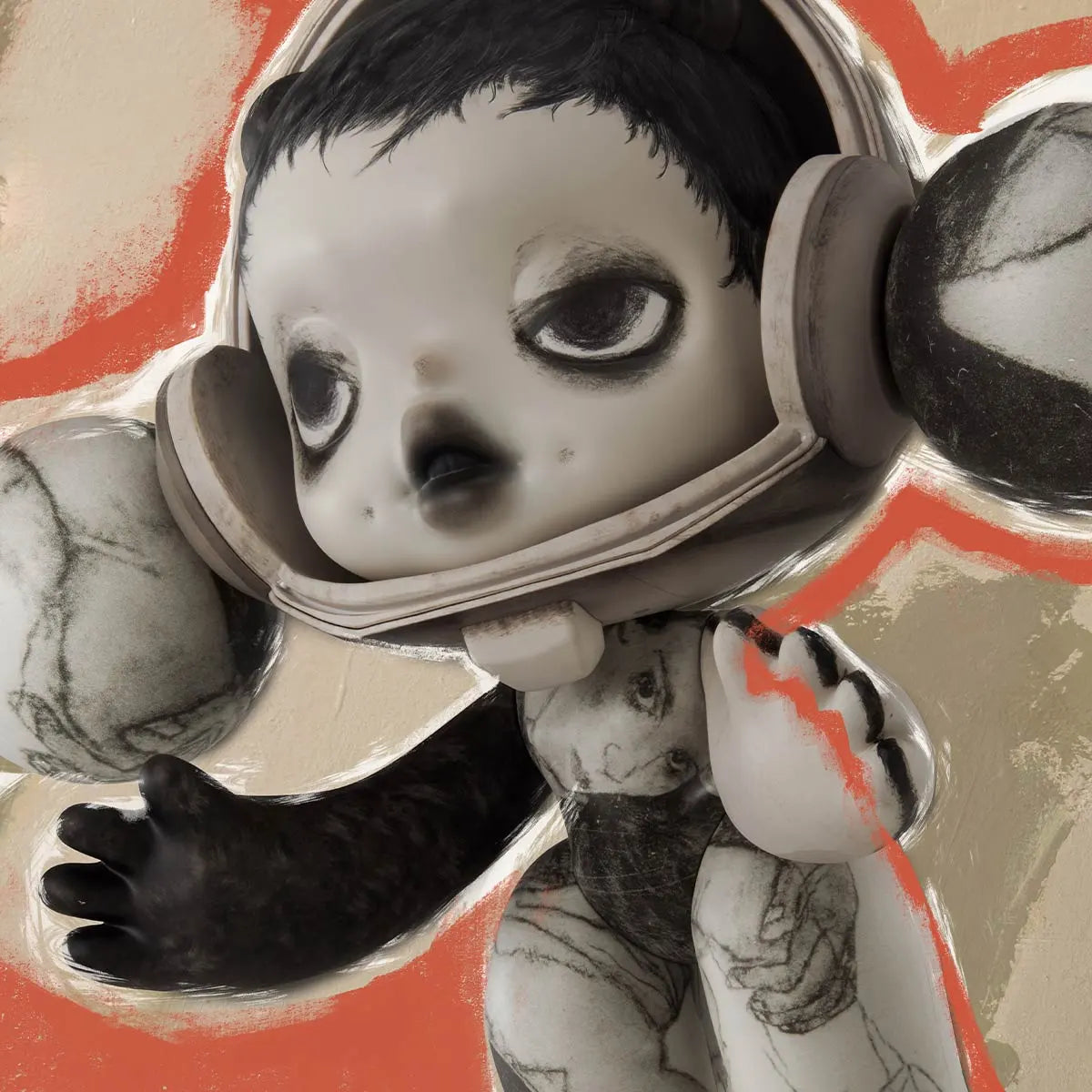 POP MART - MÉGA α SKULLPANDA 400% Egon Schiele