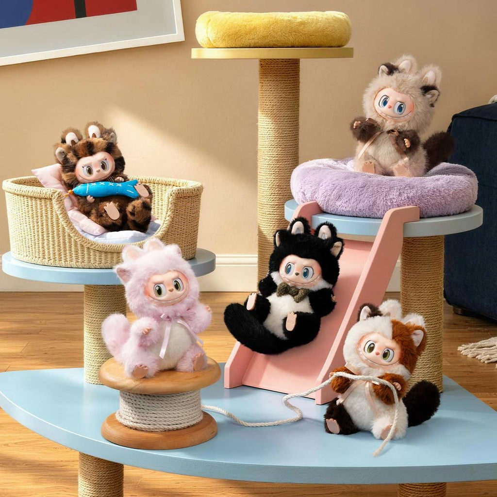 POP MART - SÉRIE THE MONSTERS CAT MODE ON - Pendentif en peluche vinyle