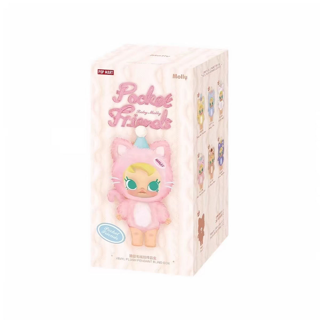 POP MART - Pendentif en peluche Baby Molly Pocket Friends Series