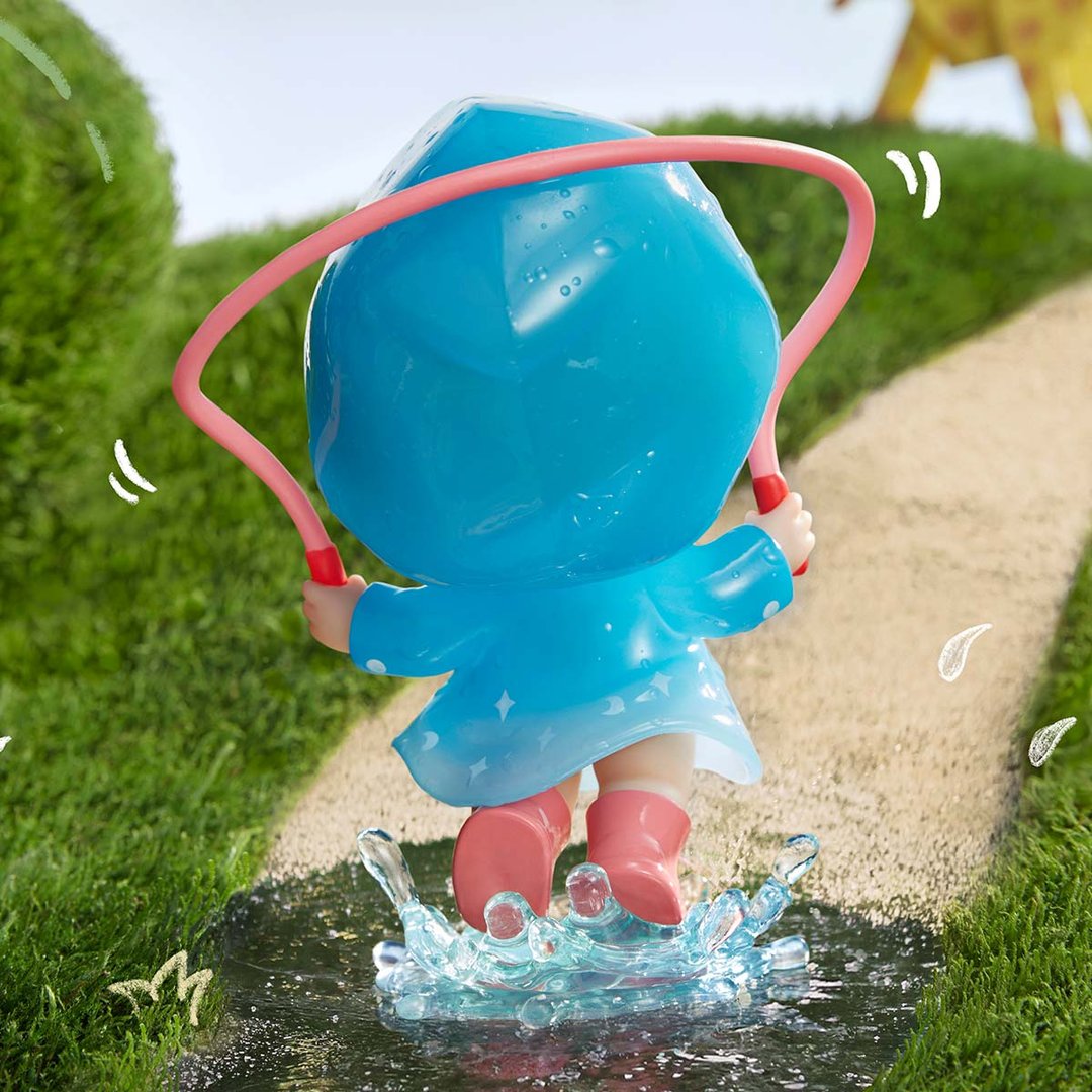 POP MART - Figurine amusante de bébé Molly pour les jours de pluie