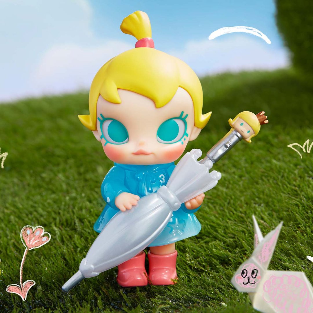 POP MART - Figurine amusante de bébé Molly pour les jours de pluie