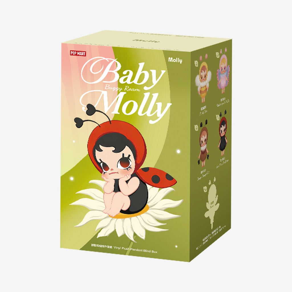 POP MART - Baby Molly Buggy Roam Series - Pendentif en peluche vinyle