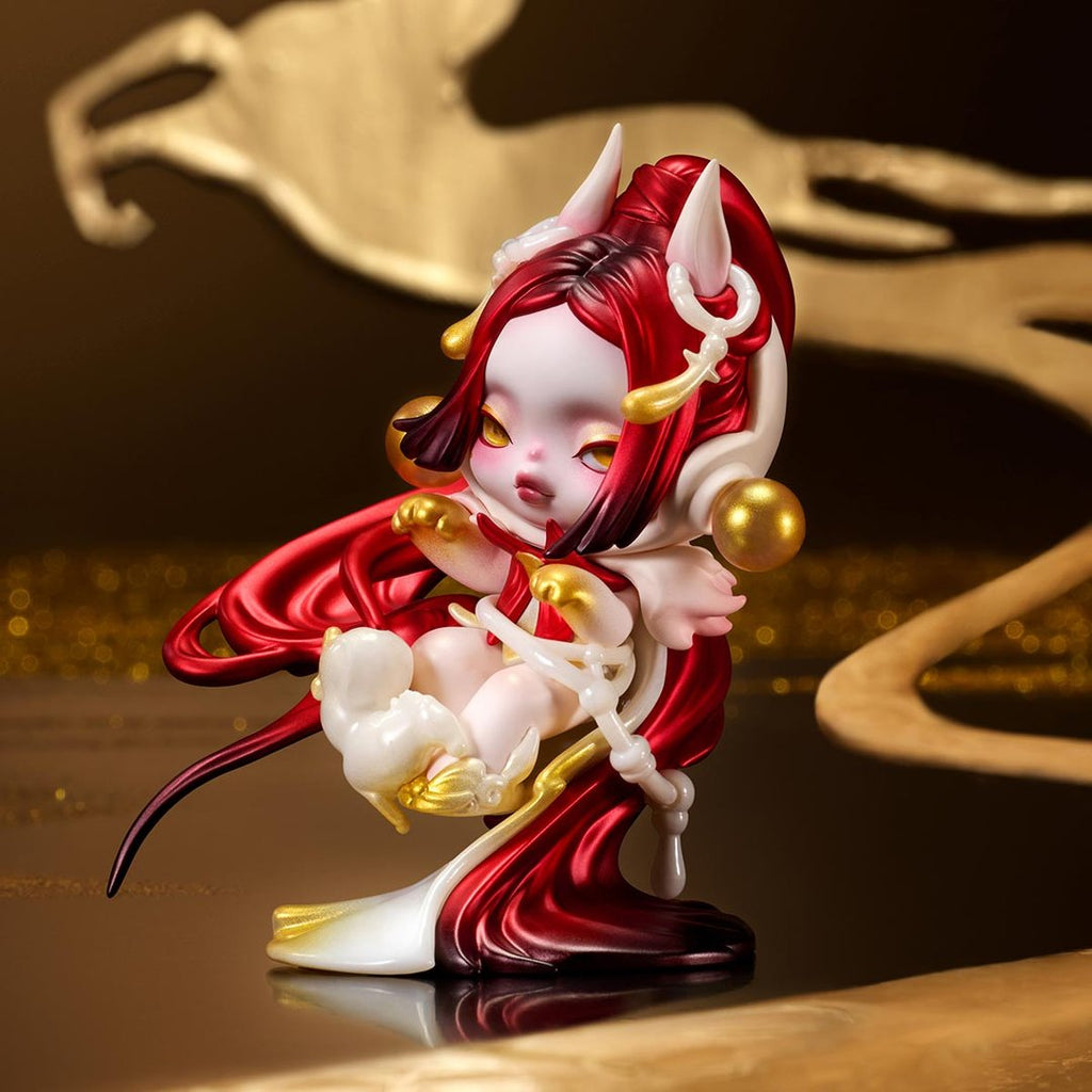 POP MART - SKULLPANDA Figure de cheval céleste