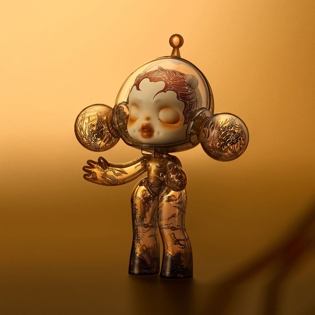 POP MART - MEGA α SKULLPANDA 400% Wu Jian'an - Le Ciel des Neuf Niveaux