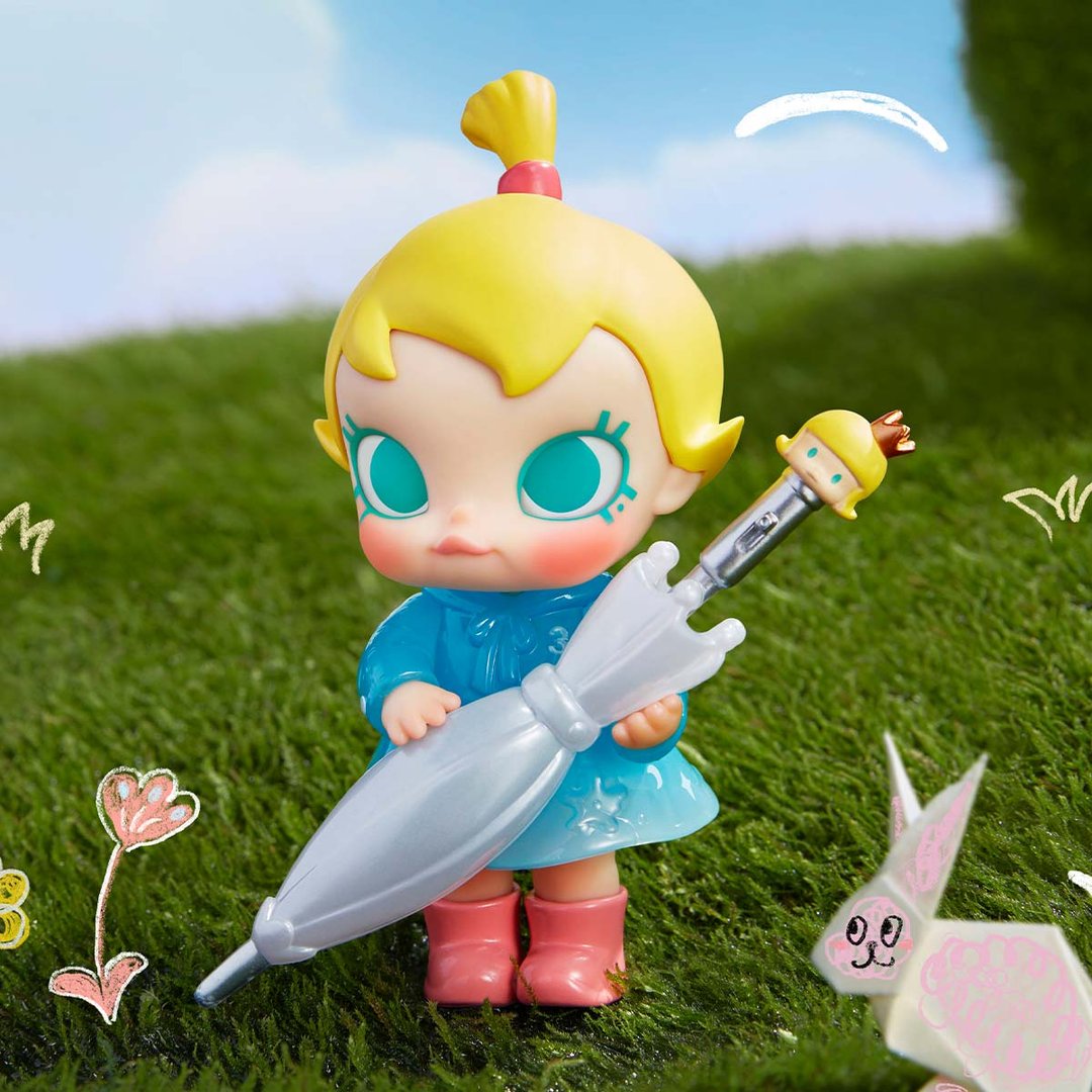 POP MART - Figurine amusante de bébé Molly pour les jours de pluie