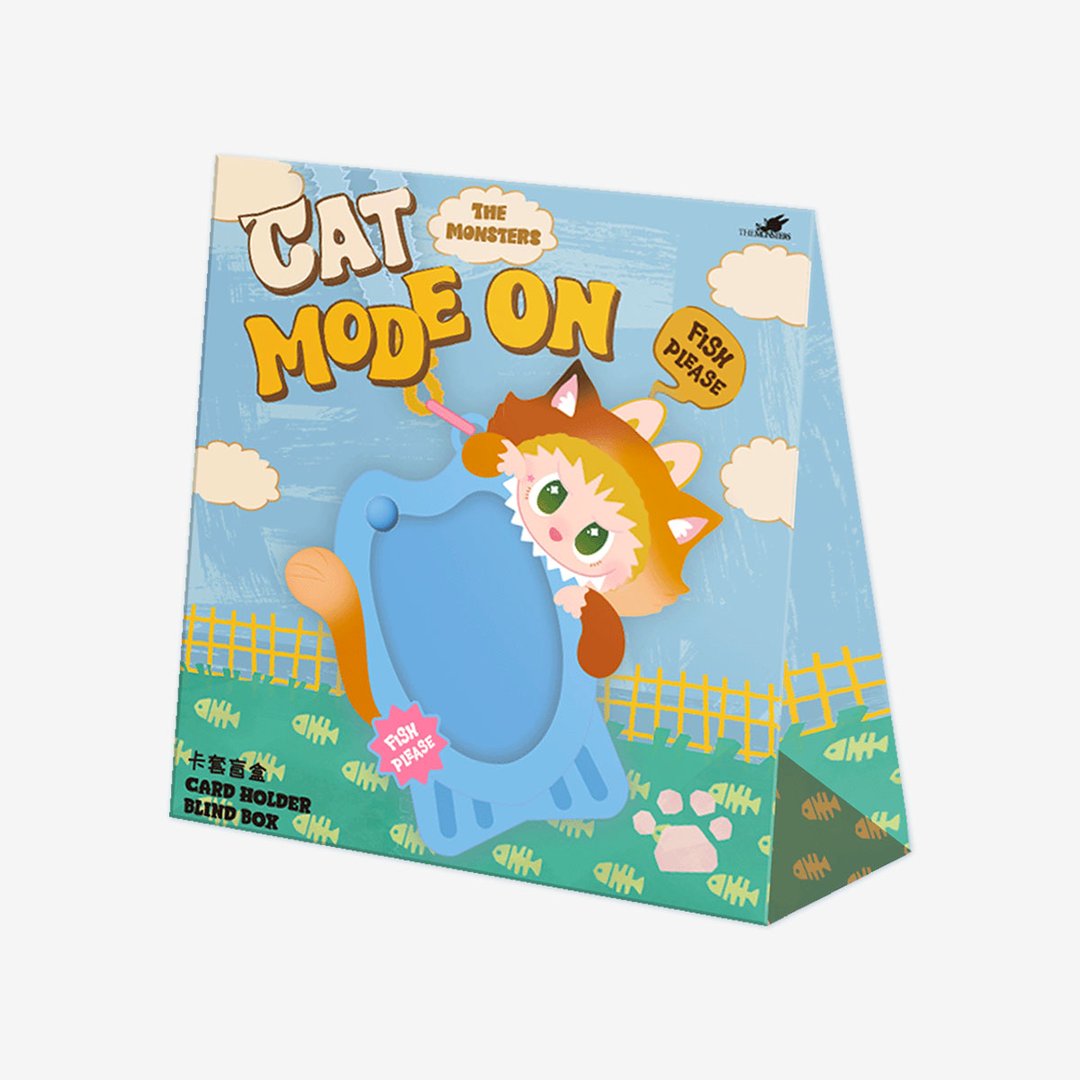 POP MART - SÉRIE THE MONSTERS CAT MODE ON - porte-cartes