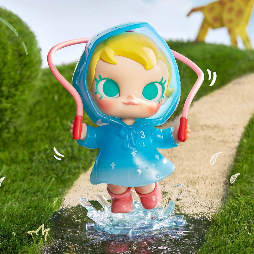 POP MART - Figurine amusante de bébé Molly pour les jours de pluie