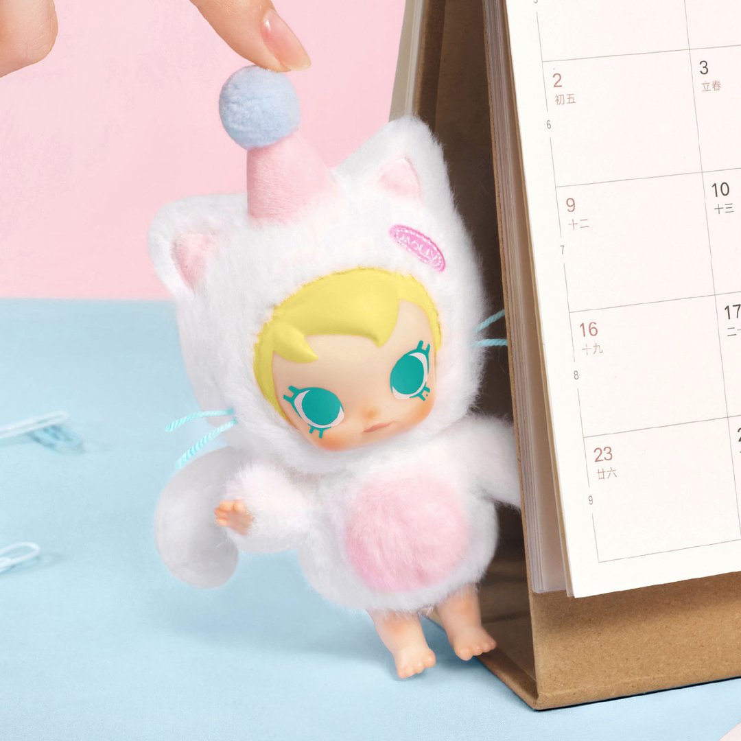 POP MART - Pendentif en peluche Baby Molly Pocket Friends Series