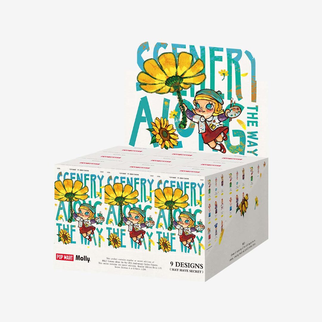 POP MART - Molly Figurines de la collection Paysages en Chemin - 20e anniversaire