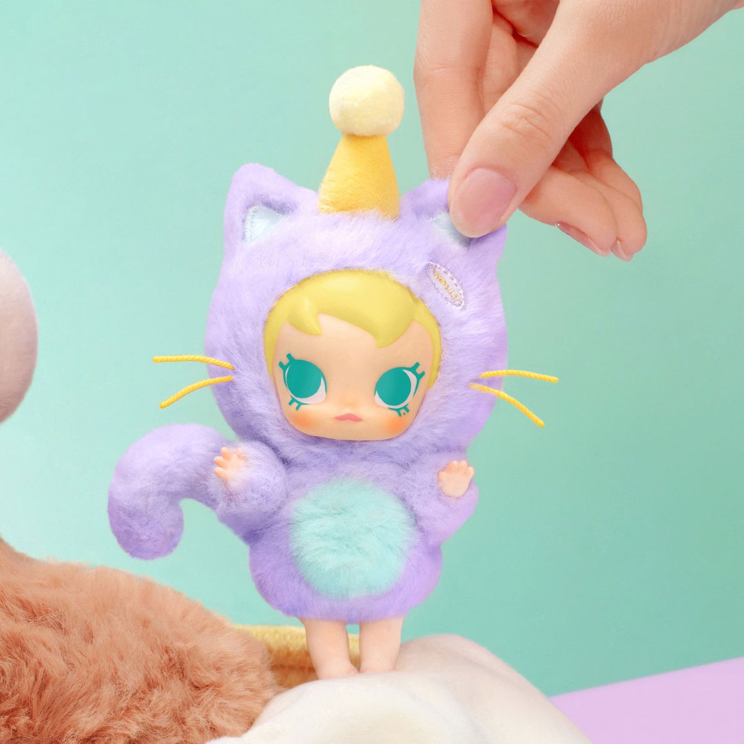 POP MART - Pendentif en peluche Baby Molly Pocket Friends Series