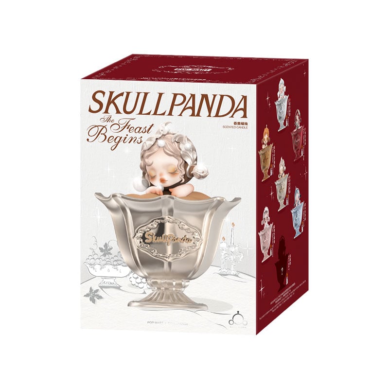 POP MART - SKULLPANDA Bougie parfumée de la série Le Festin Commence
