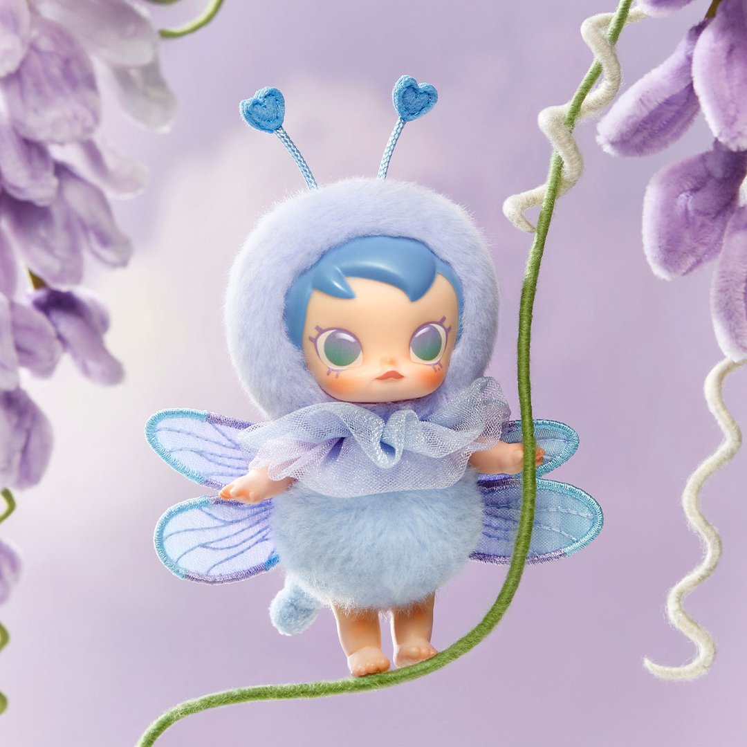 POP MART - Baby Molly Buggy Roam Series - Pendentif en peluche vinyle