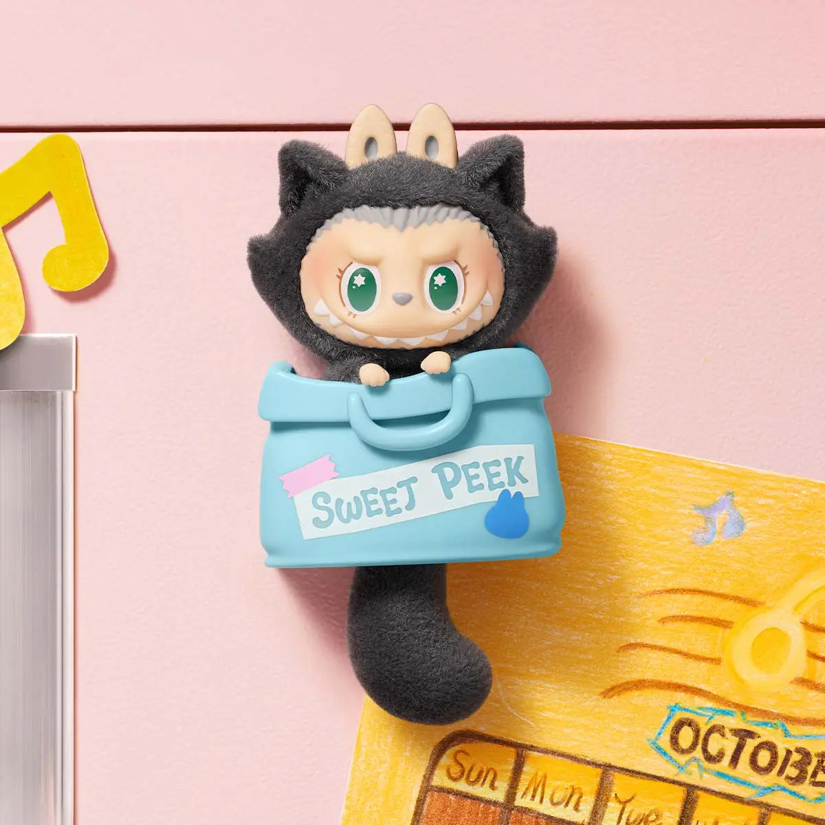 POP MART - SÉRIE THE MONSTERS CAT MODE ON - Aimant de réfrigérateur