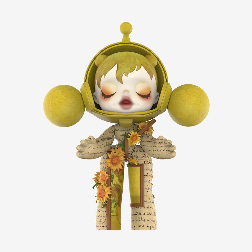 POP MART - MEGA α SKULLPANDA 400% Tournesols du Musée Van Gogh