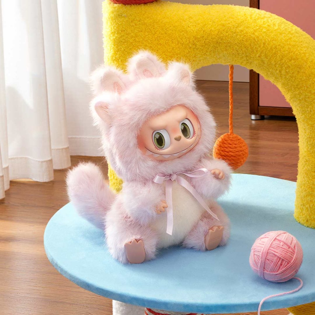 POP MART - SÉRIE THE MONSTERS CAT MODE ON - Pendentif en peluche vinyle