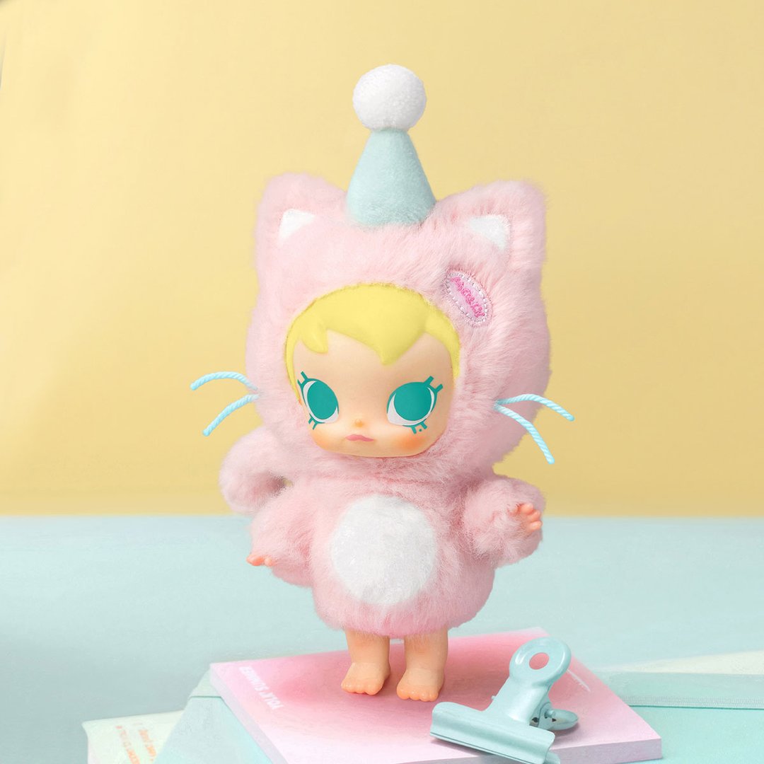 POP MART - Pendentif en peluche Baby Molly Pocket Friends Series