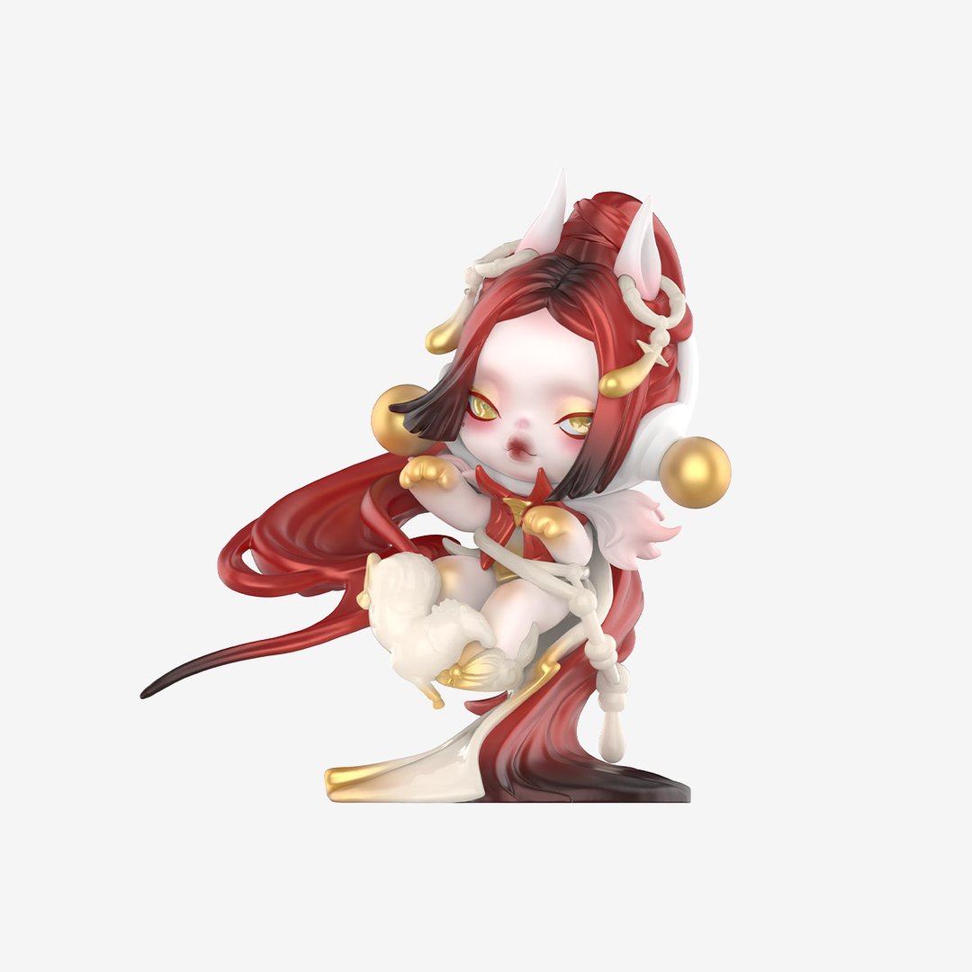 POP MART - SKULLPANDA Figure de cheval céleste