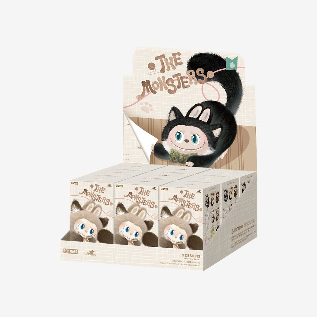 POP MART - SÉRIE THE MONSTERS CAT MODE ON - Pendentif en peluche vinyle