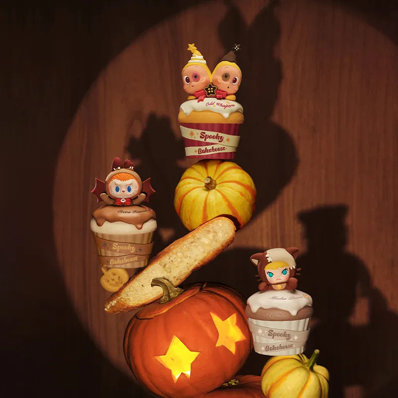 POP MART - Série Spooky Bakehouse - Boîte lumineuse de projection pour veilleuse
