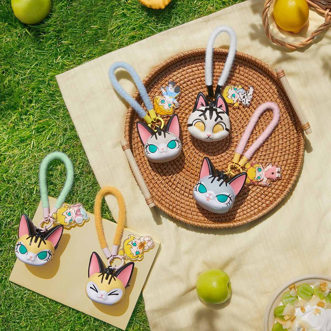 POP MART - Squishy Charm de la série Baby Molly et Baby Tabby