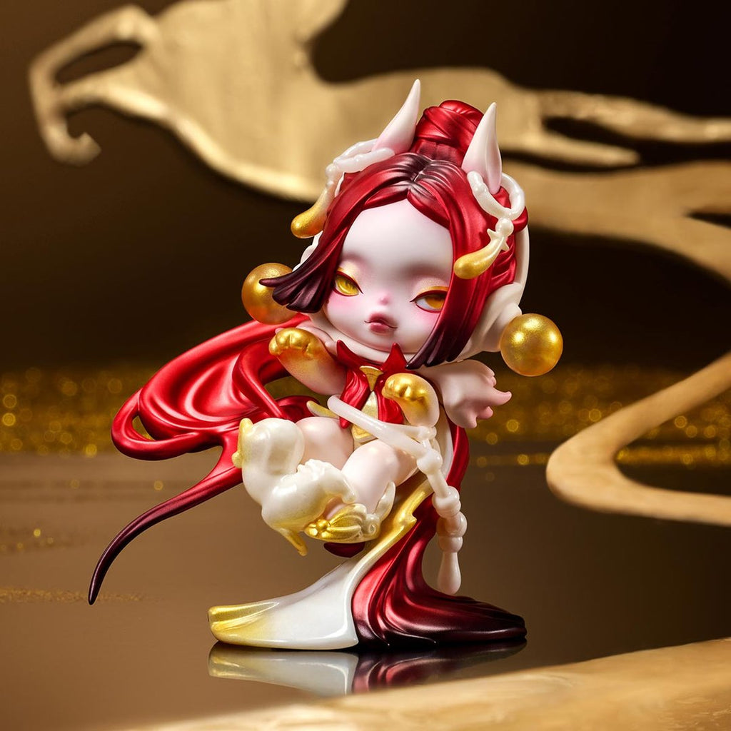 POP MART - SKULLPANDA Figure de cheval céleste
