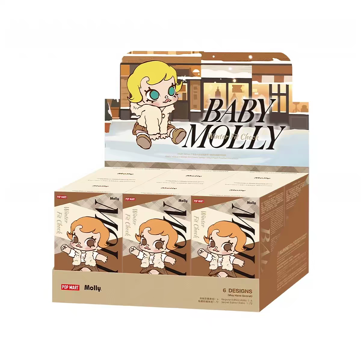 POP MART - Pendentif en peluche Baby Molly Winter Fit Check Series