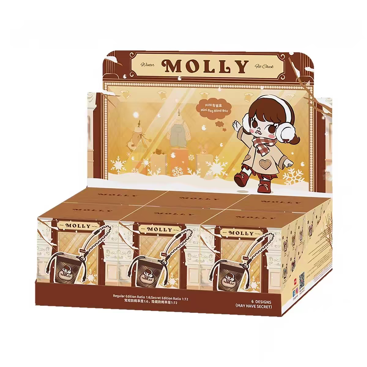 POP MART - Sac mini Molly Winter Fit Check Series